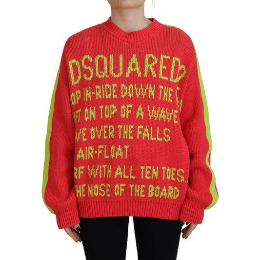 Dsquared² Multicolor Cotton Knitted Crewneck Pullover Sweater 1728,67345645728,Clothing,Dsquared²,IT38 | XS,Material: 95% Cotton 2% Mohair 2% Alpaca 1% Nylon,Multicolor,Preowned / Defect,Sweaters - Clothing,Sweaters - Women - Clothing,Sweatshirts - Sweate