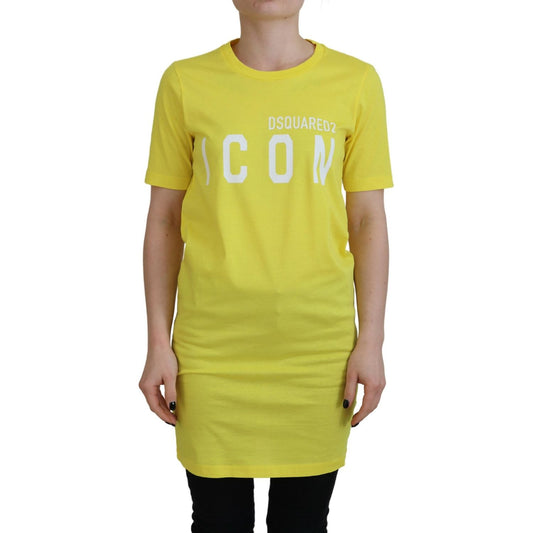 Dsquared² Yellow CottonShiny Icon Renny Dress Crewneck T-shirt 1728,67345645728,Clothing,Dsquared²,IT38 | XS,Material: 100% Cotton,Preowned / Defect,T-Shirts - Clothing,T-Shirts - T-Shirts - Clothing,Tops & T-Shirts - Women - Clothing,Women,Yellow