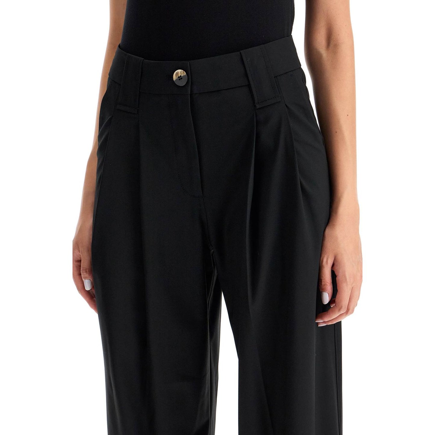 Ganni "flowy trousers with two pleat” Trousers Ganni