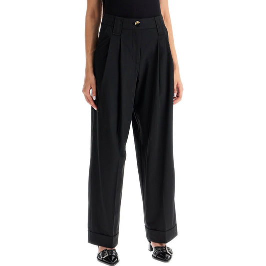 Ganni "flowy trousers with two pleat” Trousers Ganni