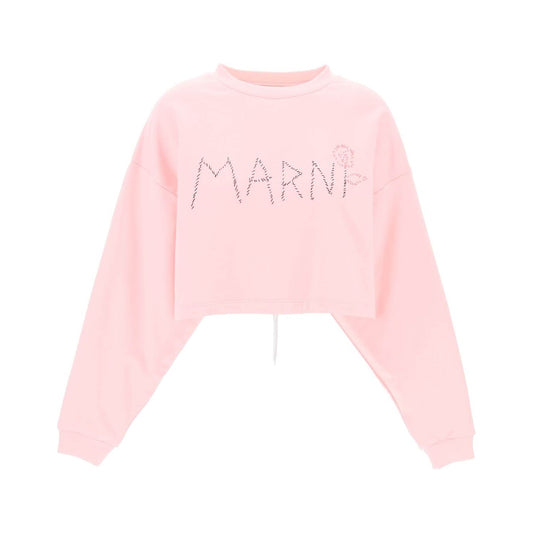 Marni "organic cotton sweatshirt with hand-embroid Topwear Marni