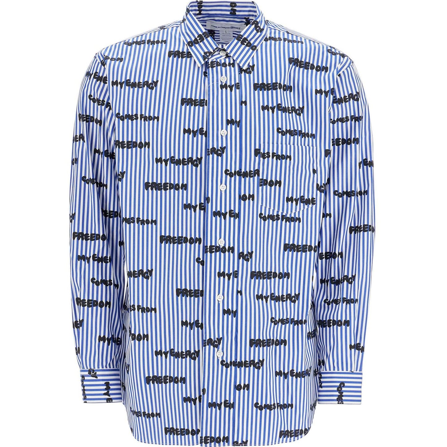 Comme Des Garcons Shirt striped printed shirt Shirts Comme Des Garcons Shirt