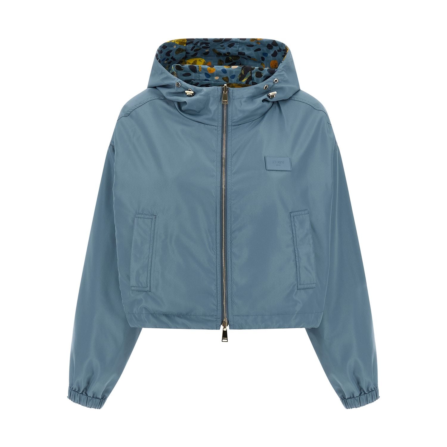 Fendi Blue Polyester Shell Jacket