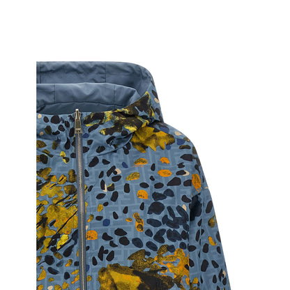 Fendi Blue Polyester Shell Jacket