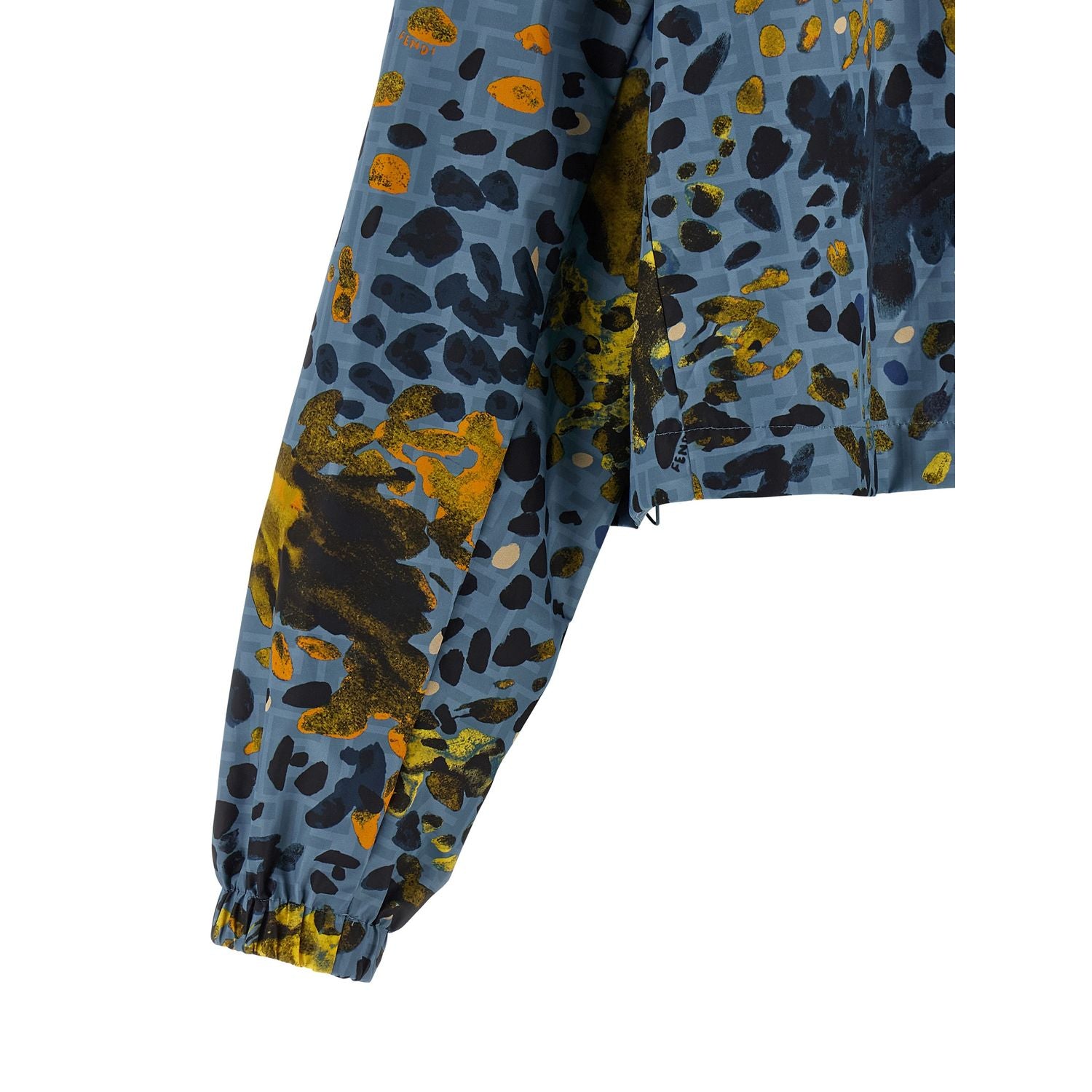 Fendi Blue Polyester Shell Jacket