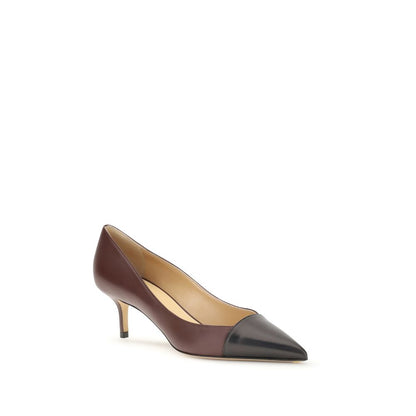 Francesco Russo Multicolor Calf Leather Bos Taurus Mid Heel Pumps