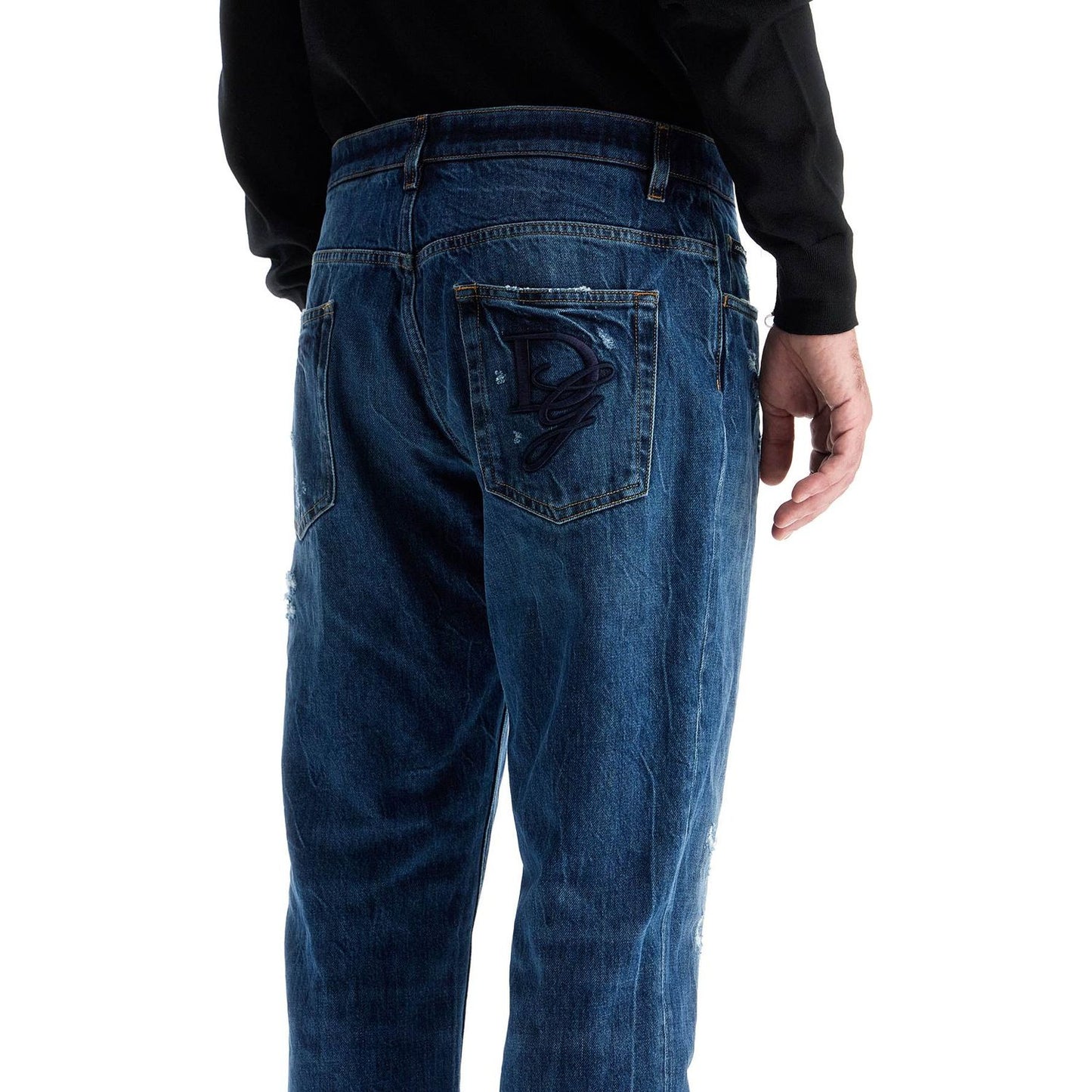 Dolce & Gabbana distressed denim loose fit jeans for men Jeans Dolce & Gabbana