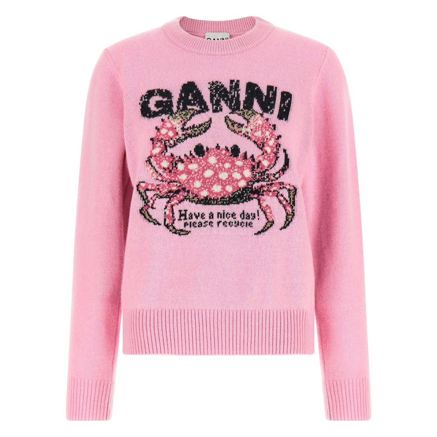 Ganni Multicolor Wool Cardigan