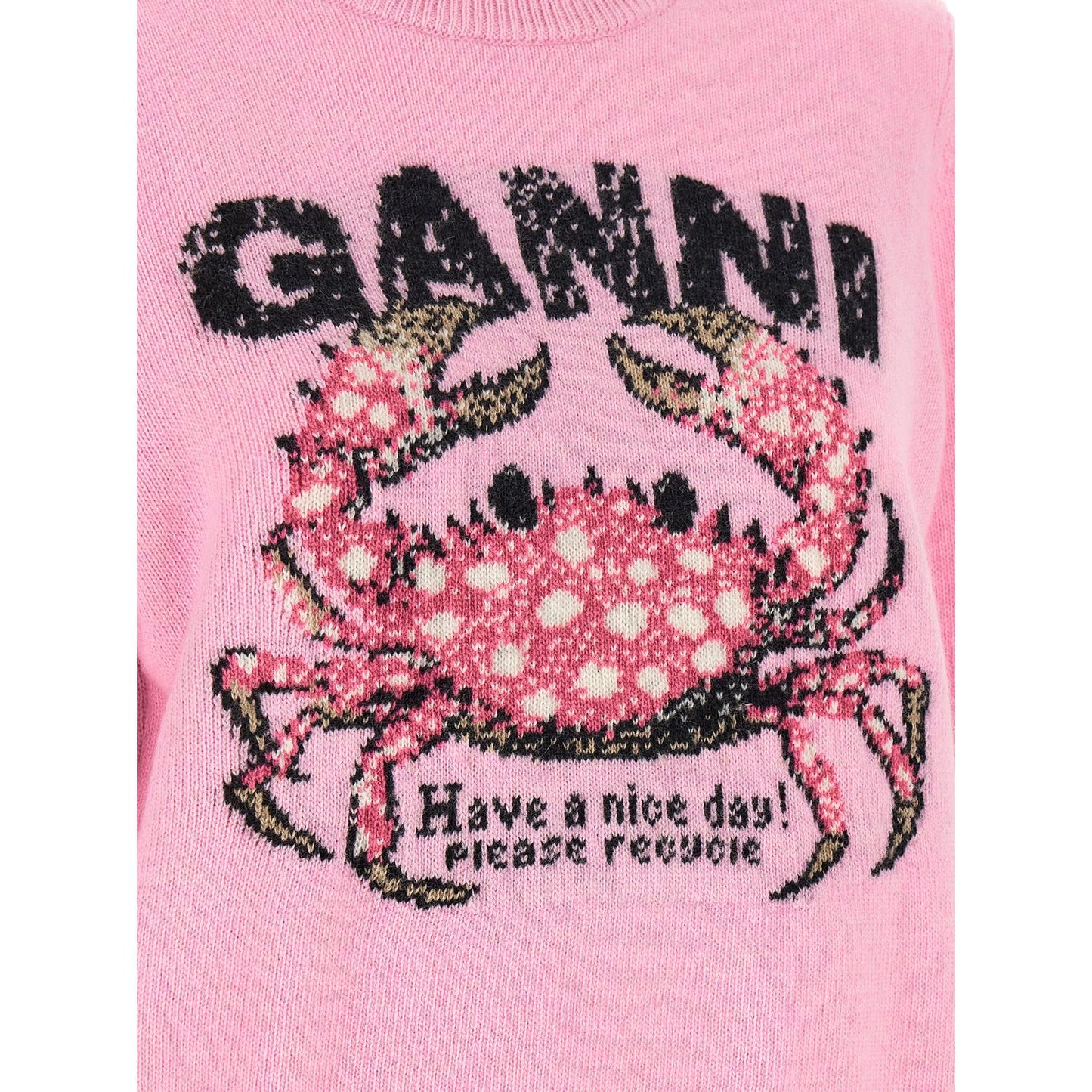 Ganni Multicolor Wool Cardigan