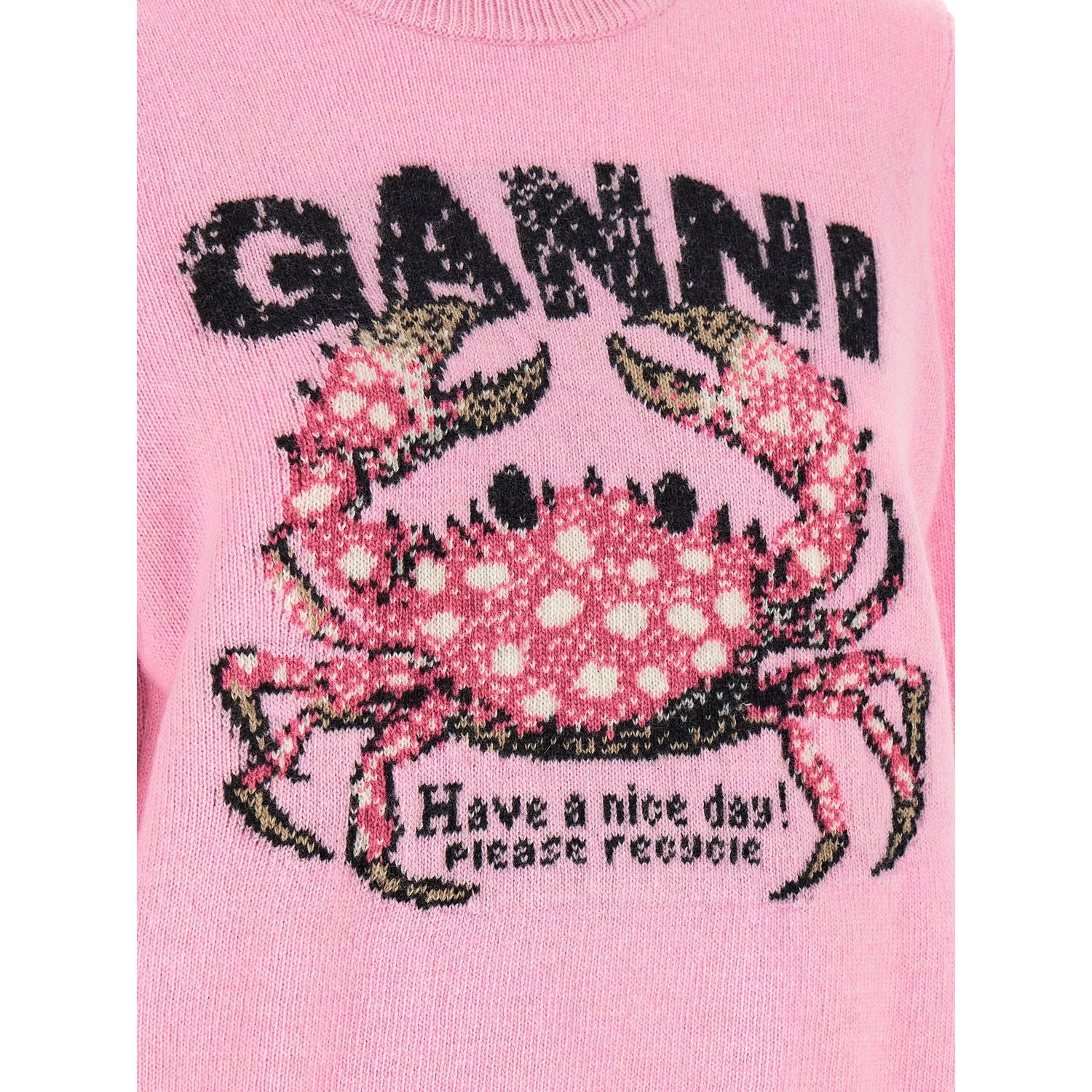 Ganni Multicolor Wool Cardigan