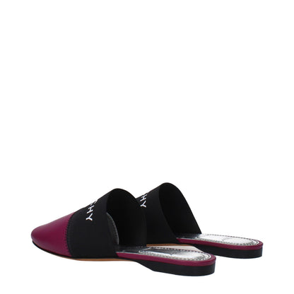 Givenchy Purple Leather Slippers