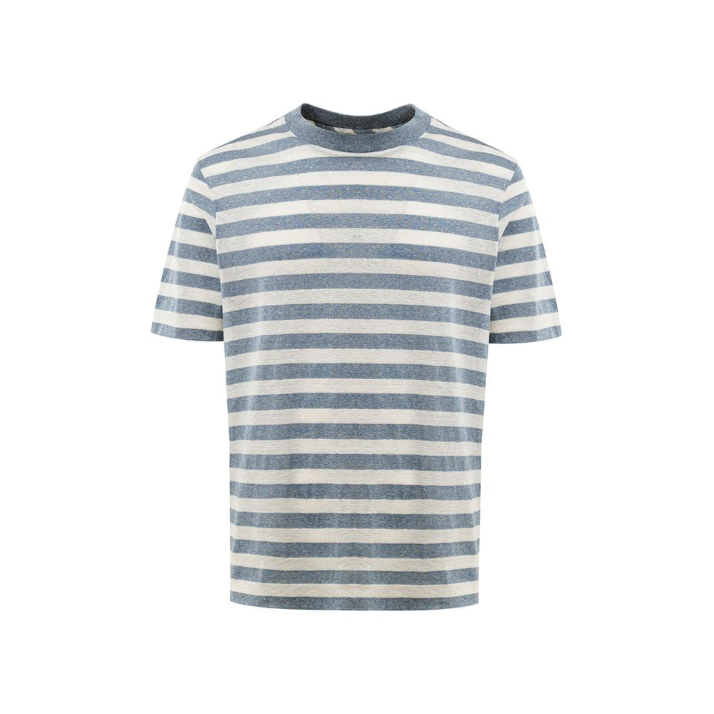 Gran Sasso Blue Cotton T-Shirt