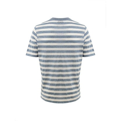 Gran Sasso Blue Cotton T-Shirt
