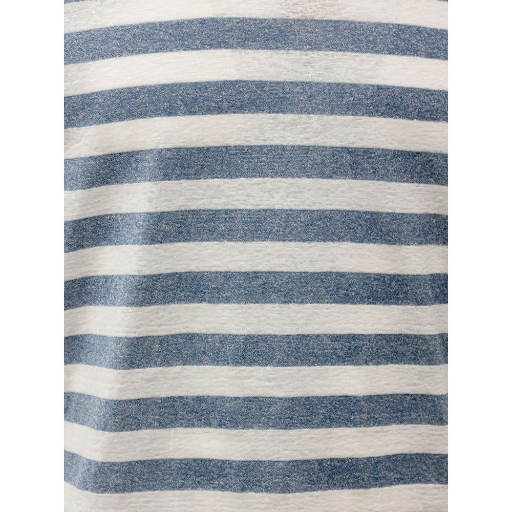 Gran Sasso Blue Cotton T-Shirt