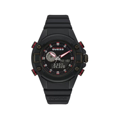 Guess Black Resin Sport Watch