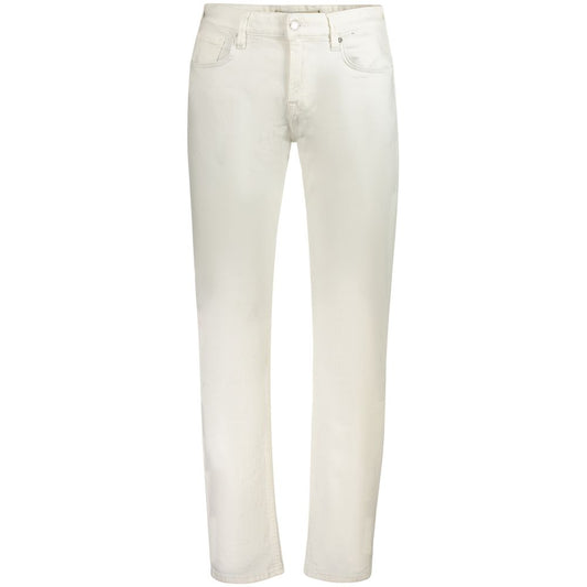 Guess Jeans White Cotton Mens Jeans