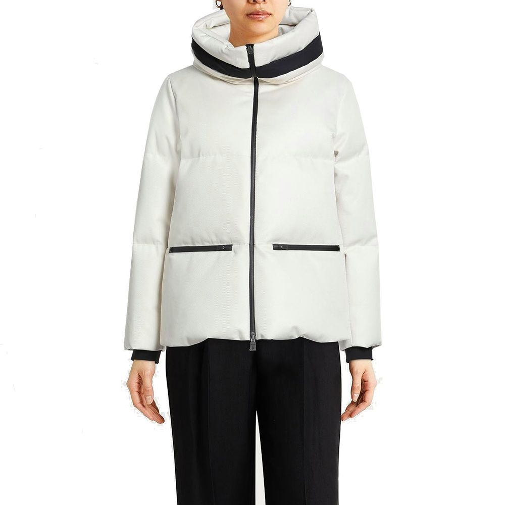 Herno White Polyester Shell Jacket