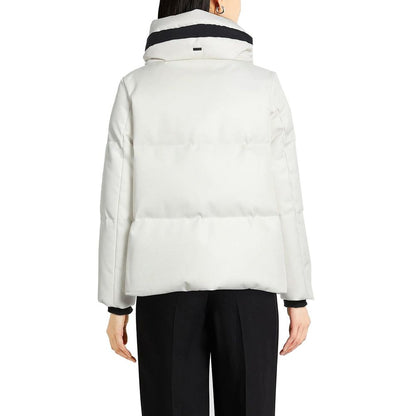 Herno White Polyester Shell Jacket