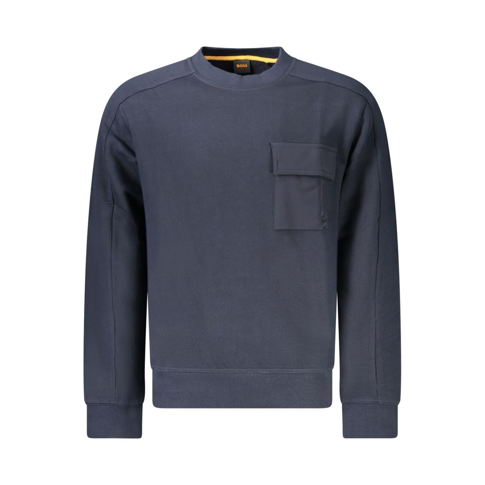 Hugo Boss Blue Organic Cotton Men's Sweatshirt