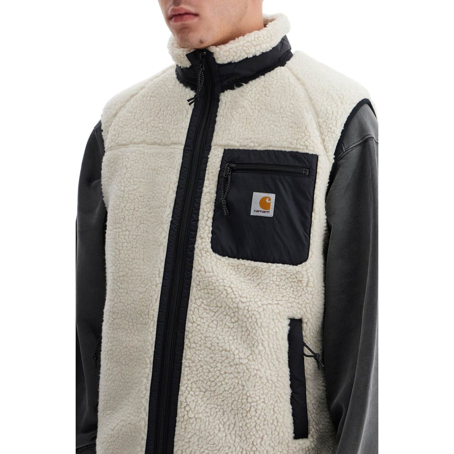 Carhartt Wip prentis liner vest in sherpa fleece Vests Carhartt Wip