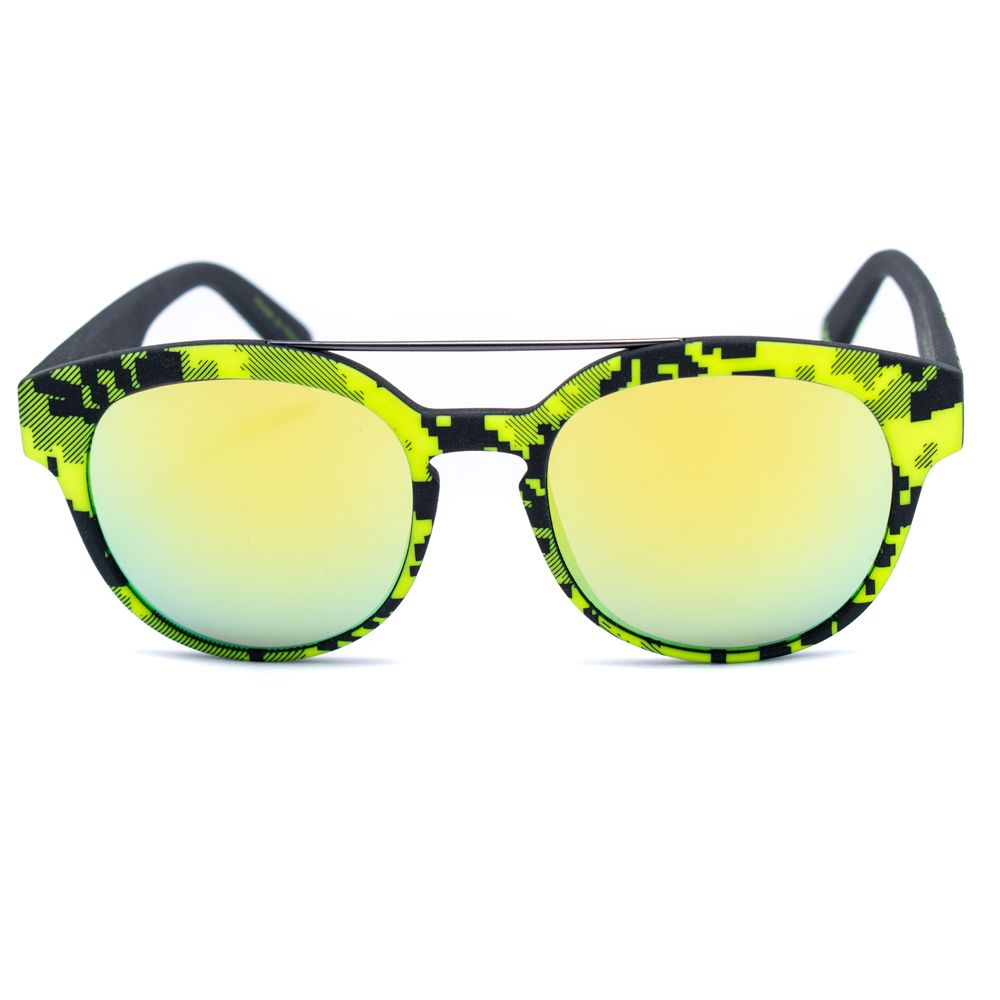 Italia Independent Yellow Acetate Sunglasses