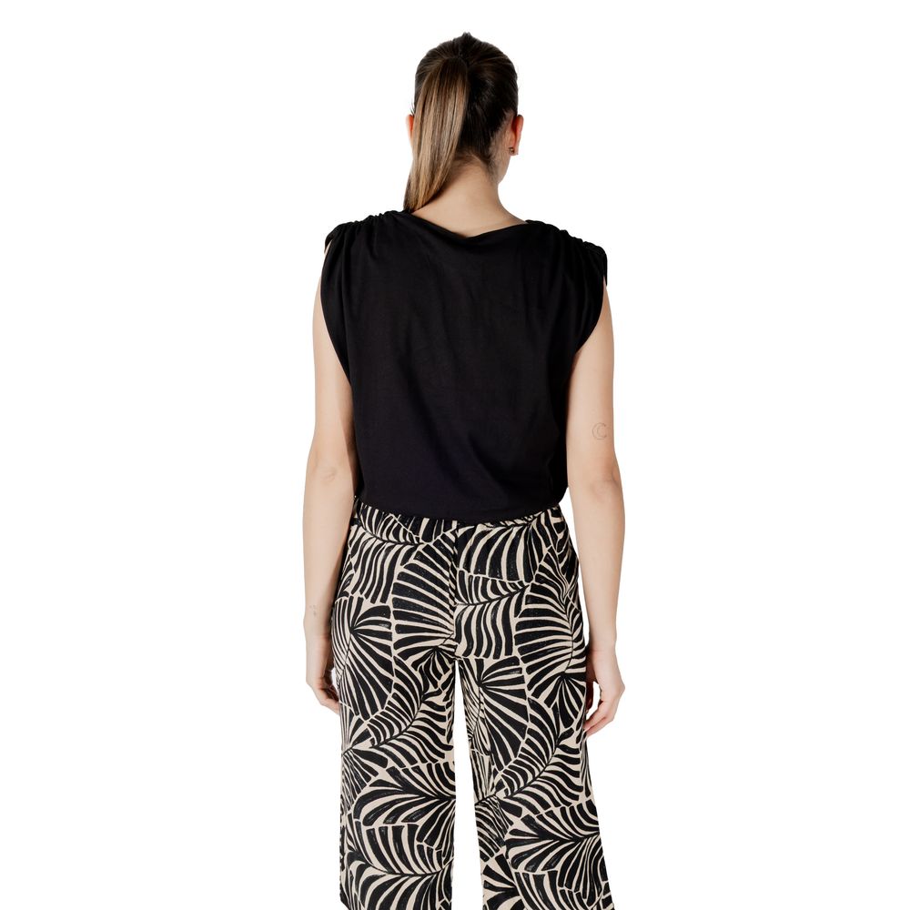 Jacqueline De Yong Black Cotton Top