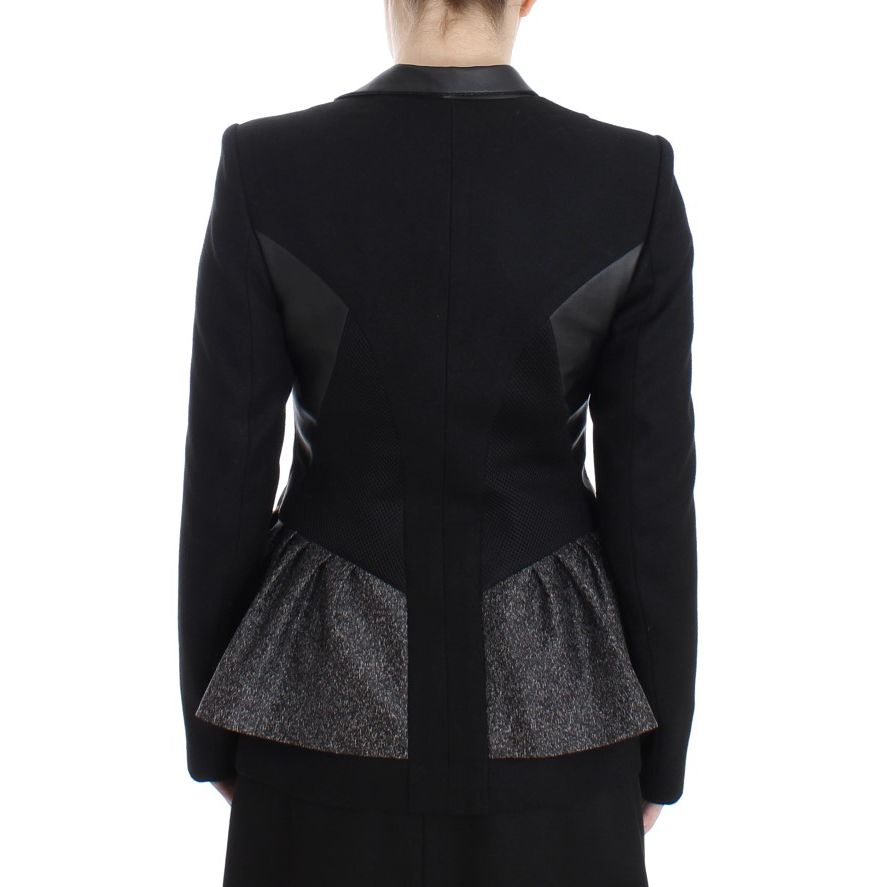 KAALE SUKTAE Black Short Blazer Coat Biker Jacket