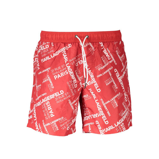 Karl Lagerfeld Rosso Polyester Men's Swim Boxer 1728,67403481248,Clothing,Karl Lagerfeld,M,Men,New with tags,Red,S,Swim Shorts - Swimwear - Clothing,Swimwear - Clothing