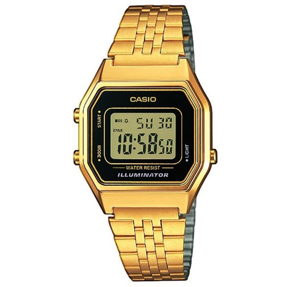 CASIO VINTAGE Mod. ICONIC LADY GOLD - BLACK WATCHES