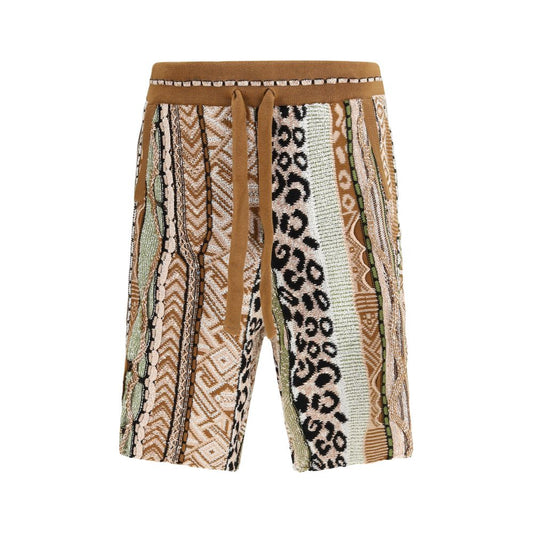 Laneus Multicolor Cotton Bermuda Shorts 1728,72470364320,Bermuda - Shorts - Clothing,Clothing,IT44 | XS,IT46 | S,Laneus,Men,Multicolor,New with tags,Shorts - Clothing