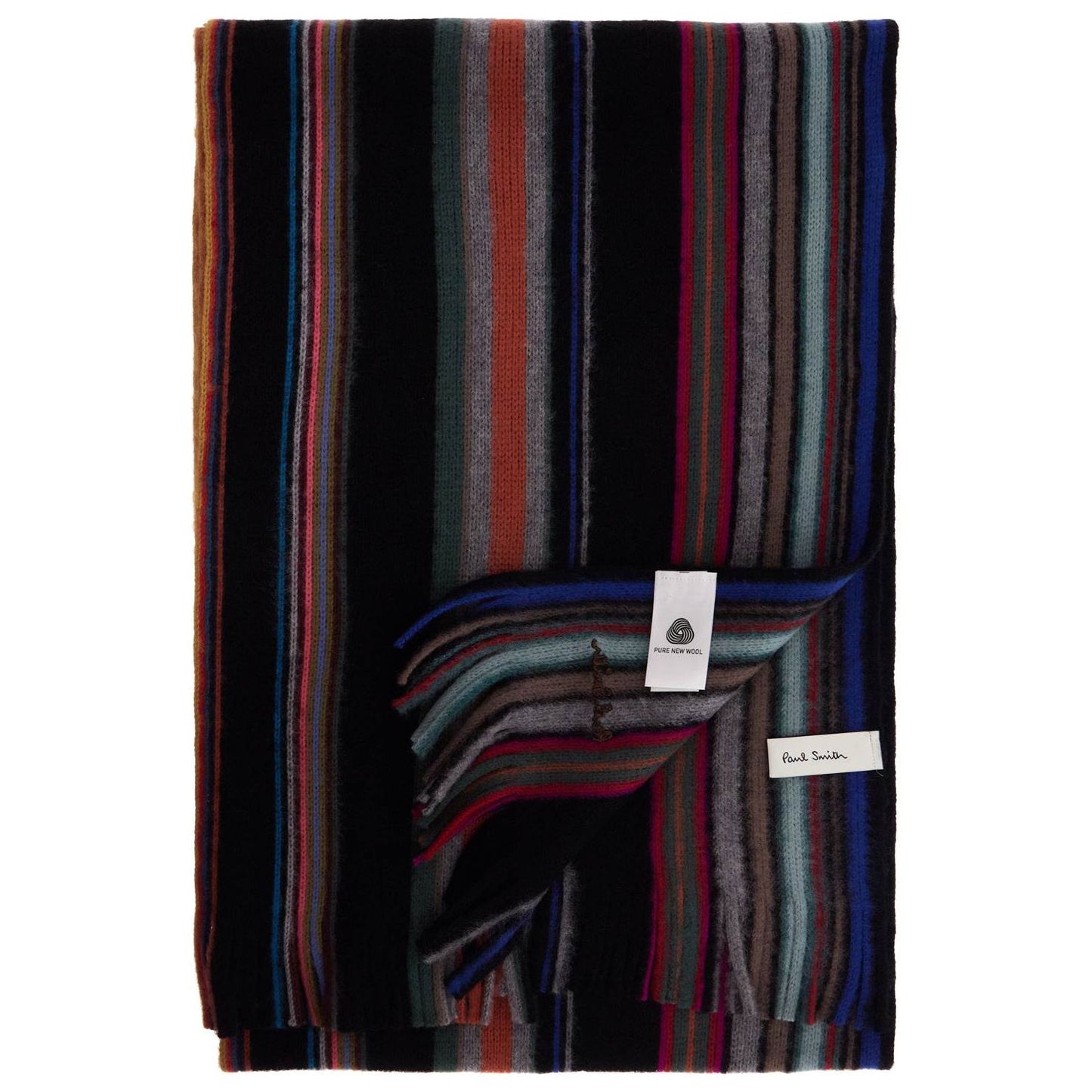 Paul Smith multicolored striped wool scarf Scarves Hats & Gloves Paul Smith