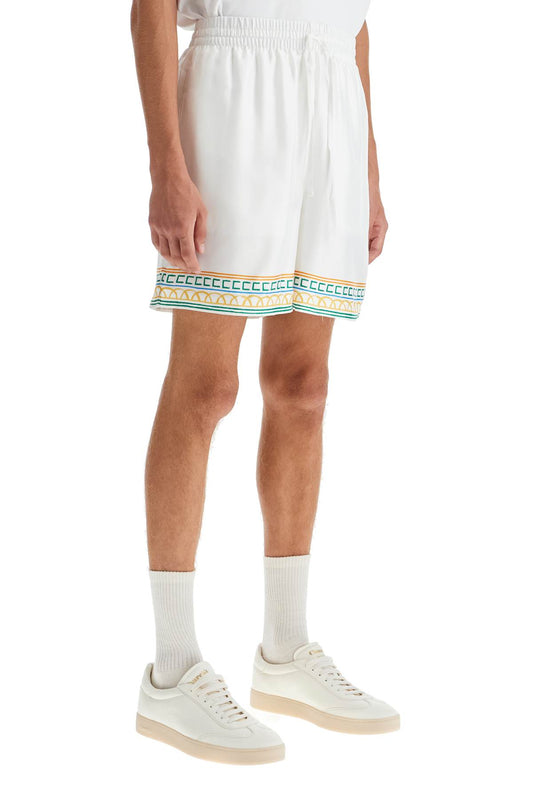 Casablanca silk bermuda shorts 'crayon temple Short trousers Casablanca