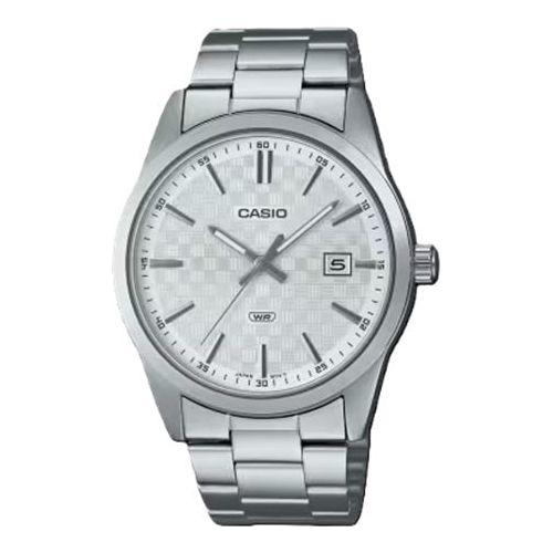 CASIO DATE CARBON LOOK DIAL -Silver WATCHES CASIO CLASSIC & VINTAGE