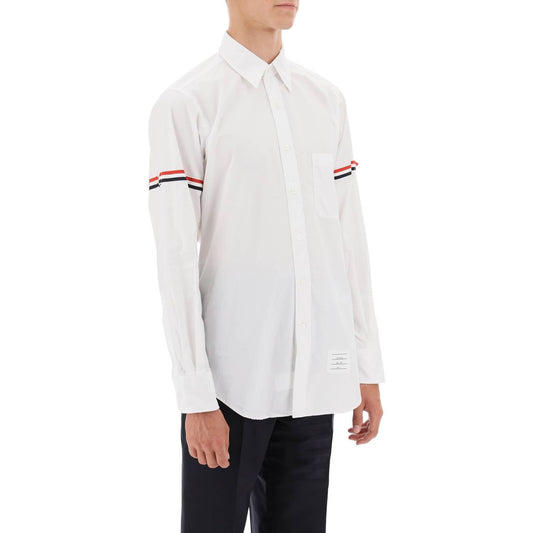 Thom Browne oxford button-down shirt with rwb armbands Shirts Thom Browne