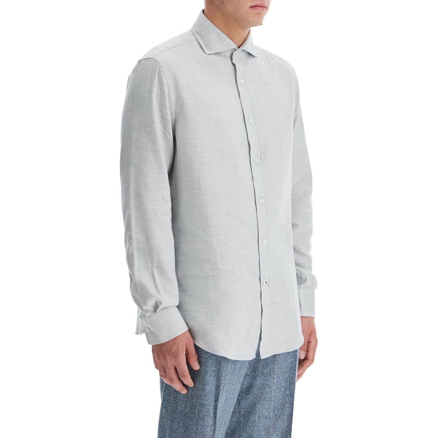 Brunello Cucinelli easy fit cotton-lyocell shirt