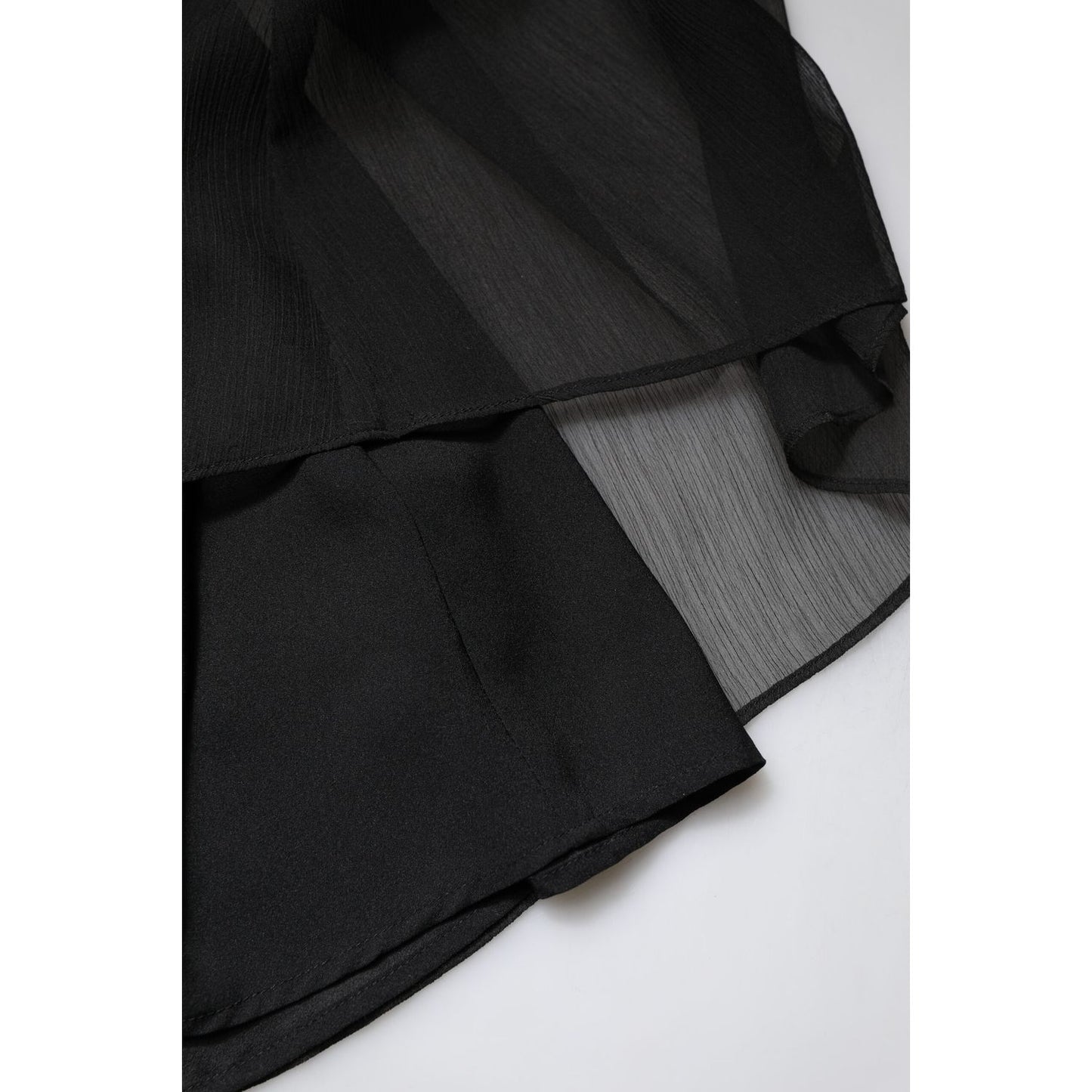 Marciano by Guess Black Tulle Pearl Sleeveless Long Gown Dress