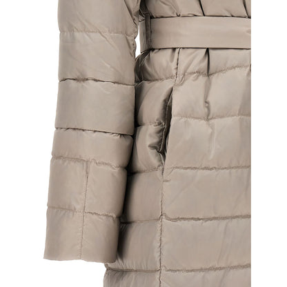 Max Mara White Polyamide Full-Length Jacket