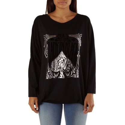 Met Black Viscose Sweatshirt 1728,67400106144,Black,Clothing,Met,New with tags,S,Sweaters - Clothing,Sweatshirts - Sweaters - Clothing,Women