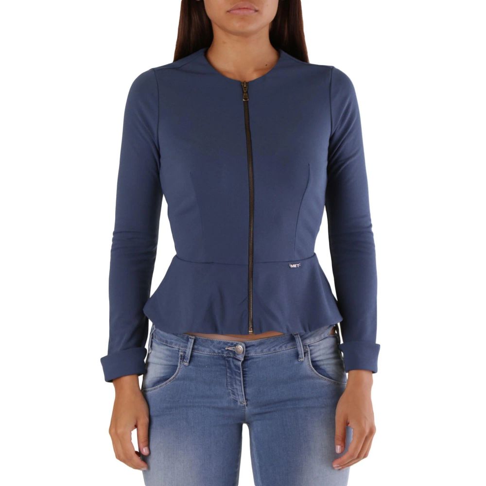 Met Blue Polyamide Shell Jacket 1728,67400106144,Blue,Clothing,Jackets & Coats - Clothing,Met,New with tags,S,Shell Jackets - Jackets & Coats - Clothing,Women