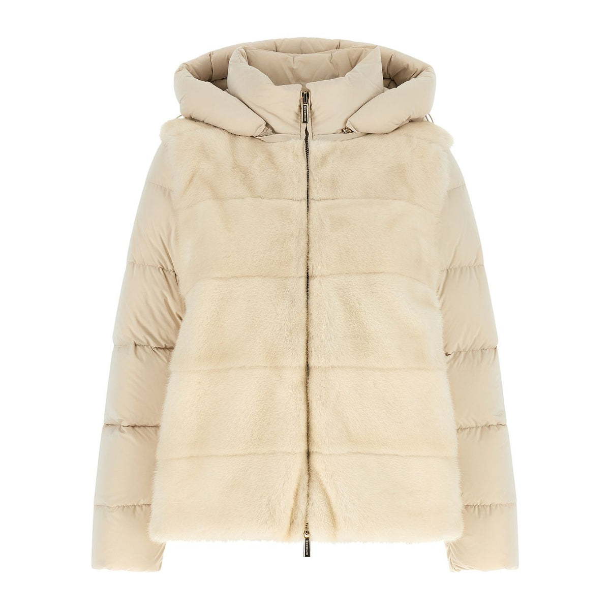 MooRER White Wool Shell Jacket