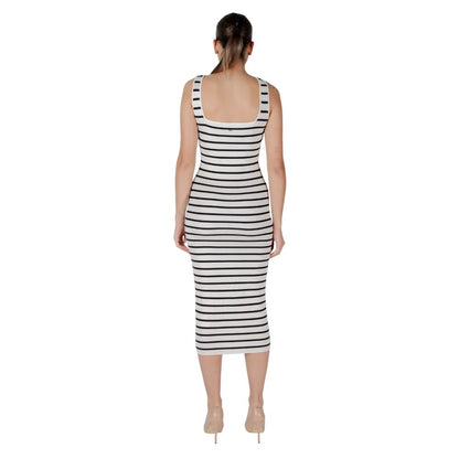 Morgan De Toi Beige Viscose Long Dress