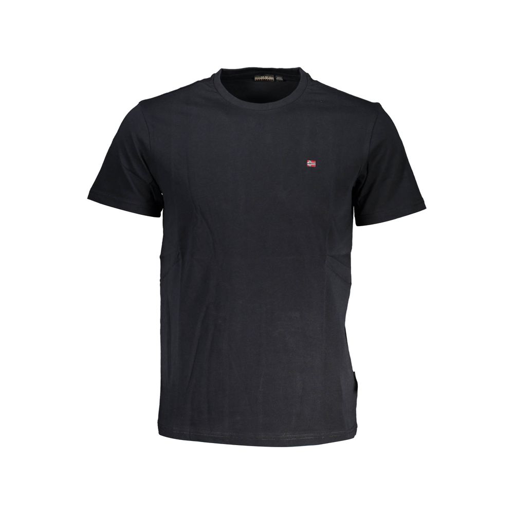 Napapijri Black Cotton Men's T-Shirt