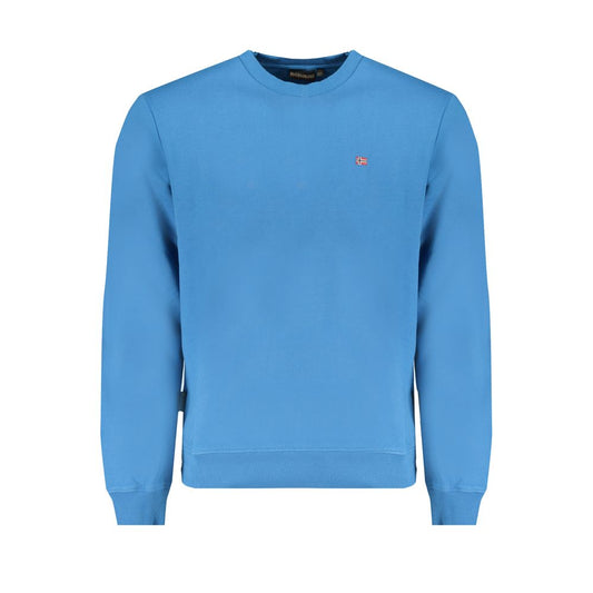 Napapijri Blue Cotton Men Sweater
