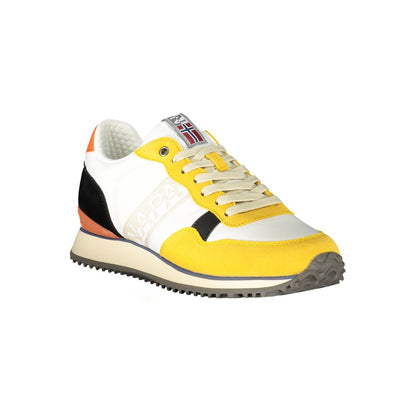 Napapijri Yellow Polyurethane Men Sneaker