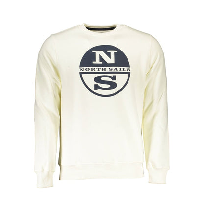 North Sails Bianco Cotton Men Sweatshirt