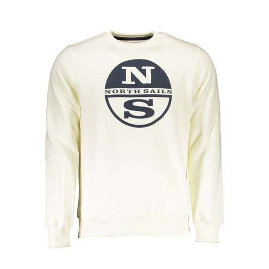 North Sails Bianco Cotton Men Sweatshirt