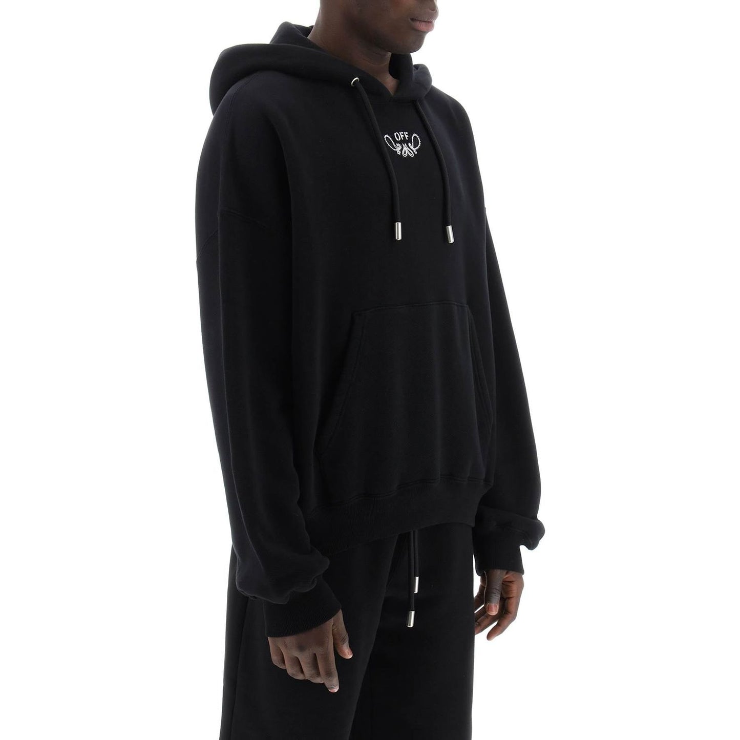 Off-White hooded sweatshirt with paisley