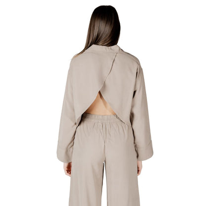 Only Beige Viscose Blouse