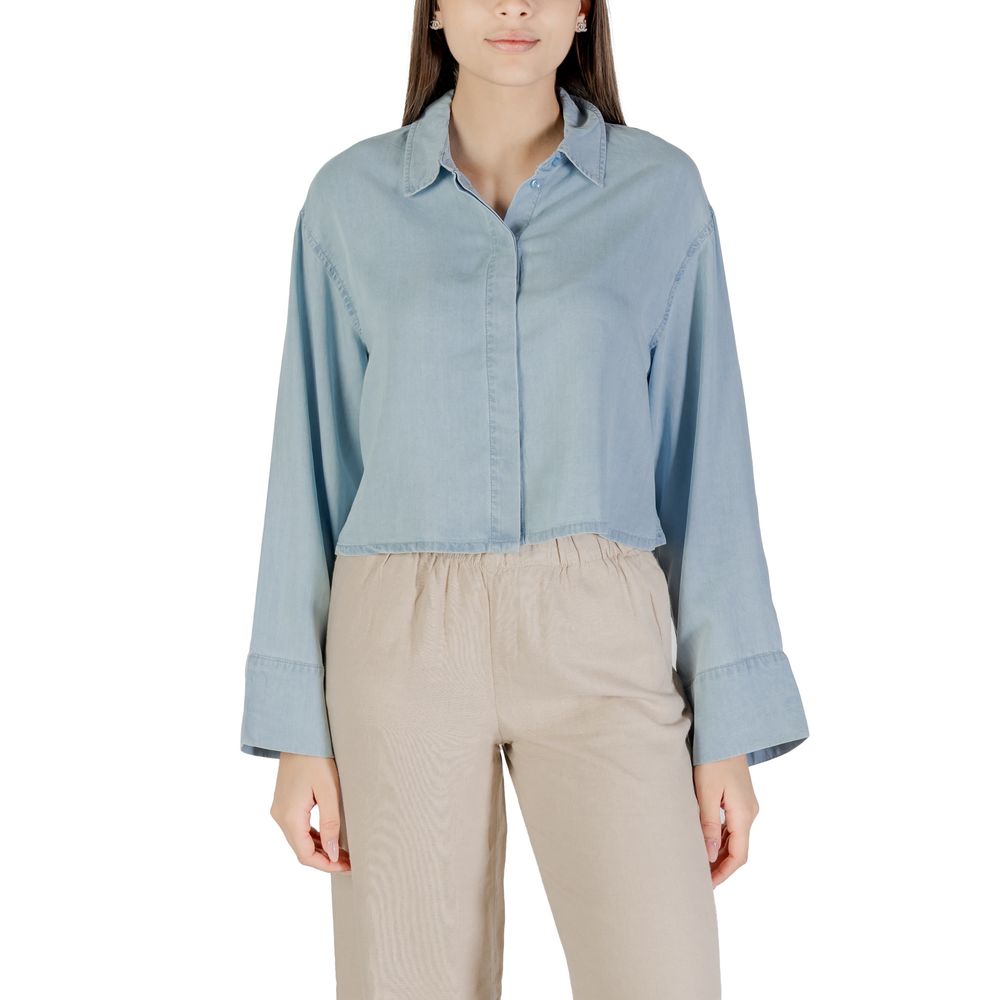 Only Light Blue Lyocell Blouse