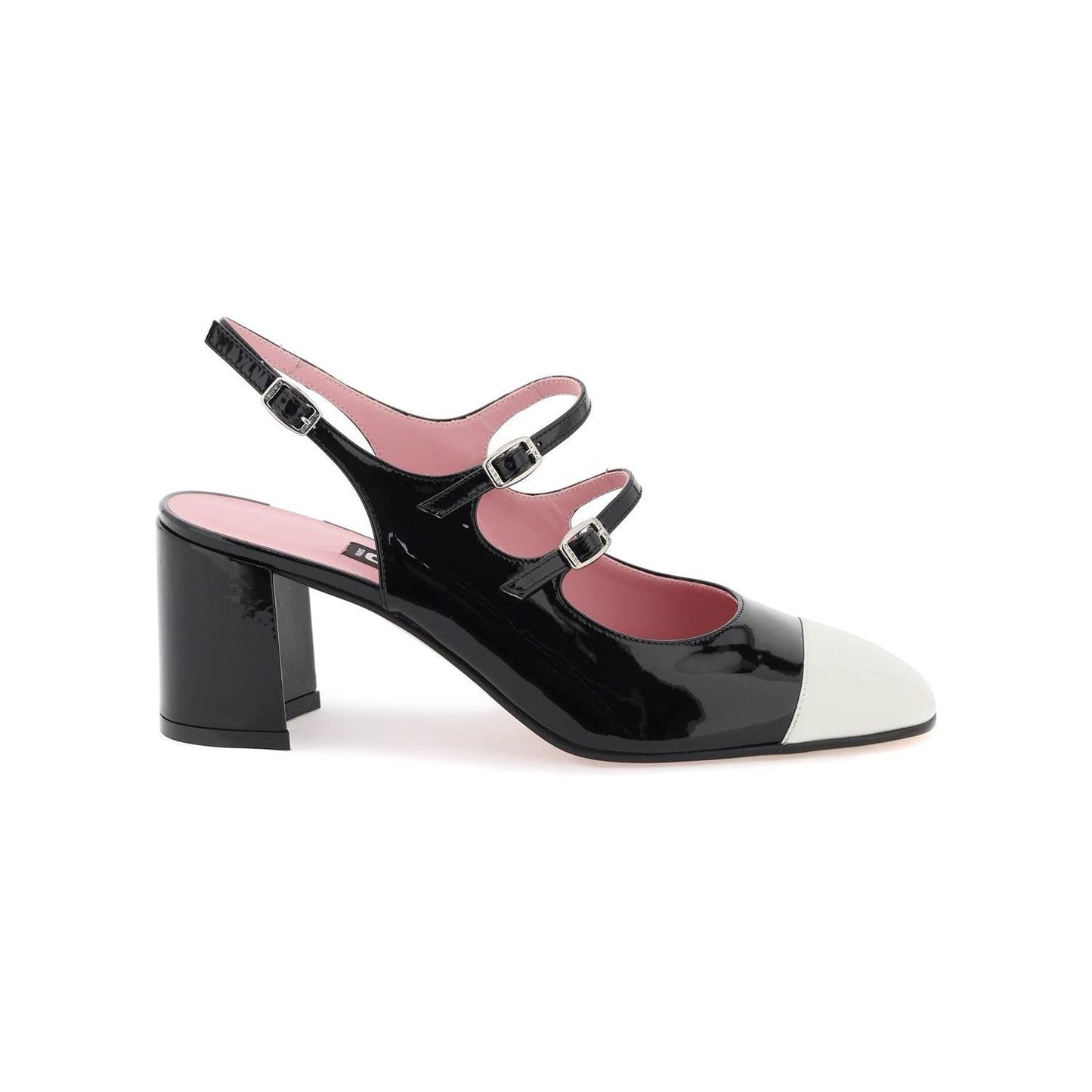 Carel patent leather papaya slingback mary jane Pumps Carel